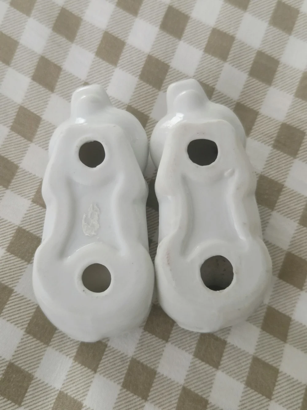 Vintage Shafford Porcelain Pig Napkin Rings, Set Of 2
